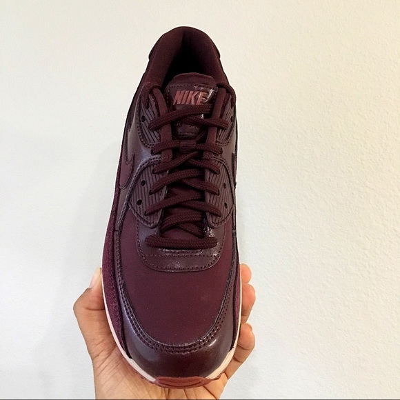 Women’s Nike Air Max 90 PRM Burgundy Crush - Picture 4 of 8